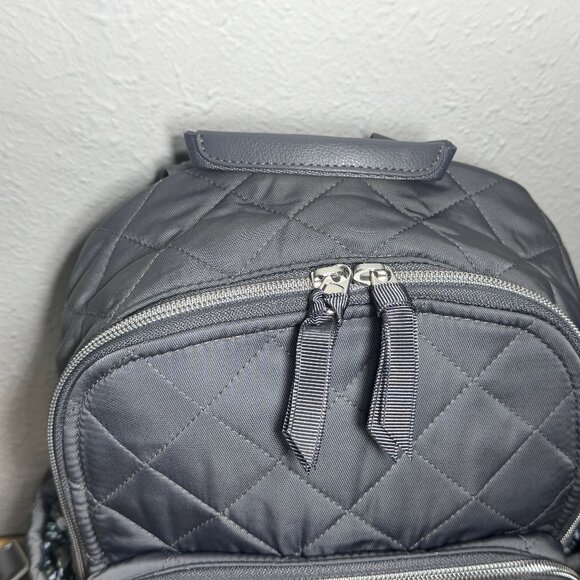 Vera Bradley Small Backpack in Performance Twill Shadow Gray NWT main image 9